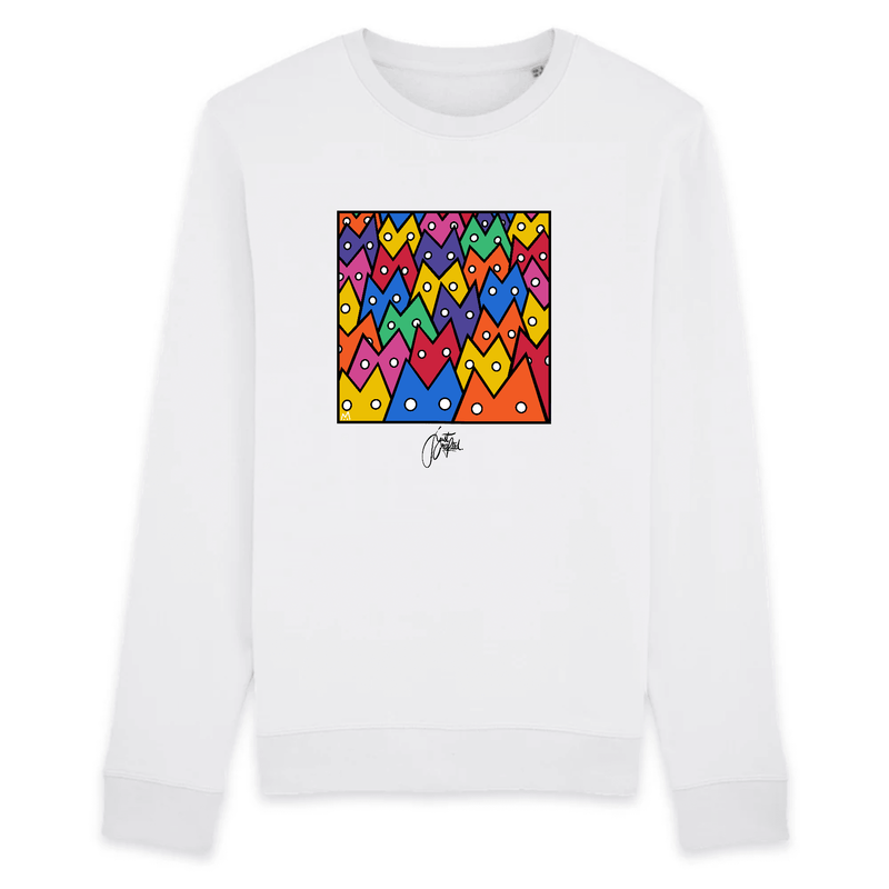 Sweat Unisexe- "M le chat poisson" - Bio - Just Crafted