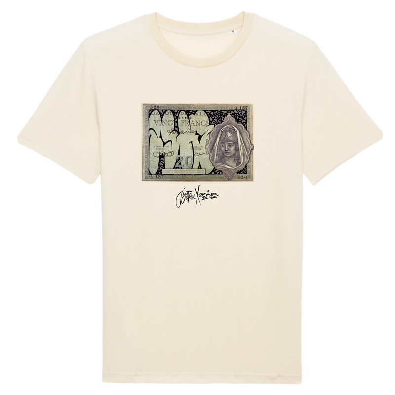 T-shirt Unisexe - "20 Francs" - Coton BIO - Just Crafted