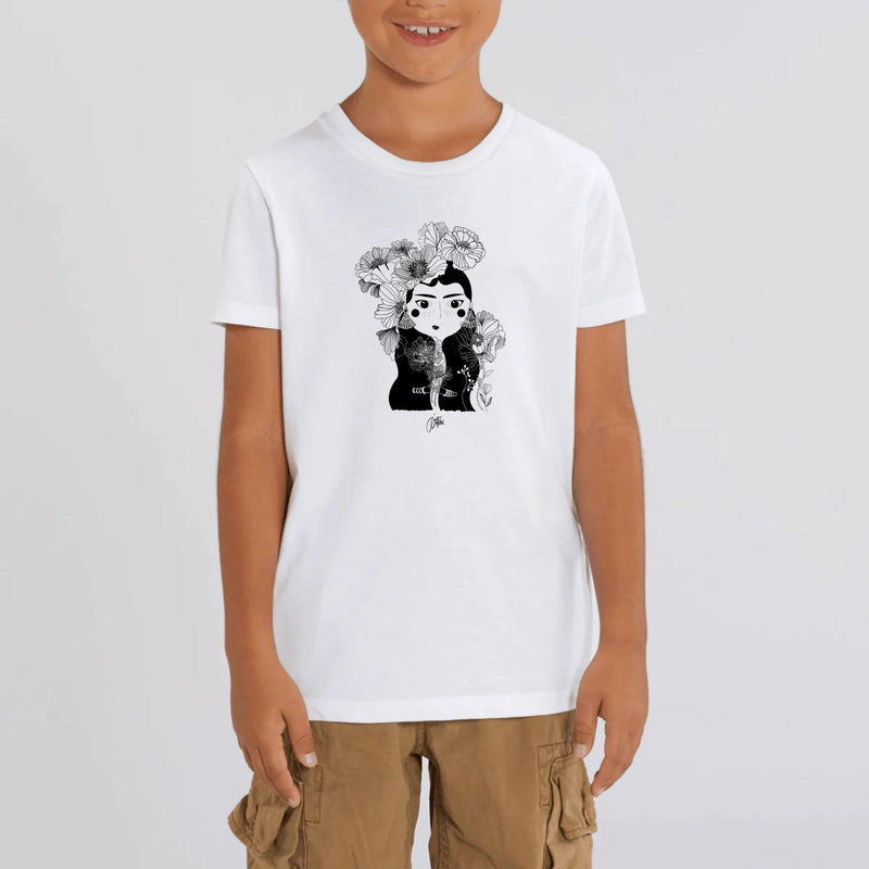 T-shirt Enfant - "Frida" - Coton bio - Just Crafted