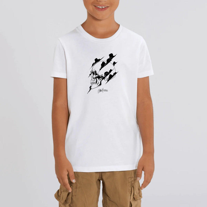 T-shirt Enfant - "Skull" - Coton bio - Just Crafted