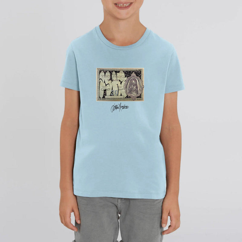 T-shirt Enfant - "20 Francs" - Coton bio - Just Crafted