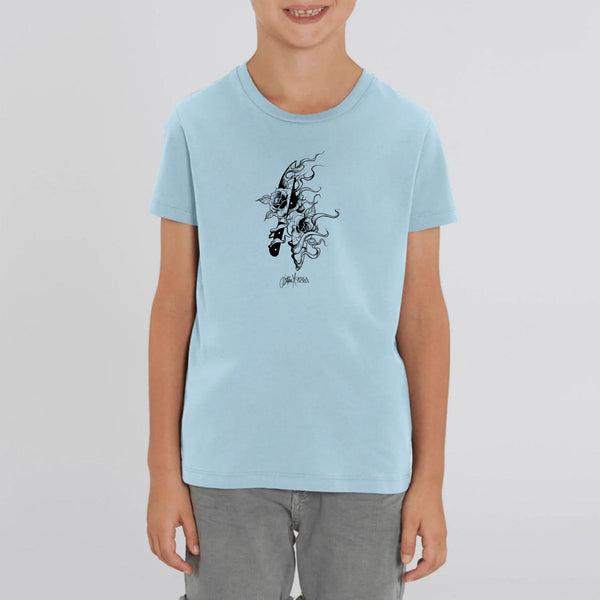 T-shirt Enfant - "Knives" - Coton bio - Just Crafted