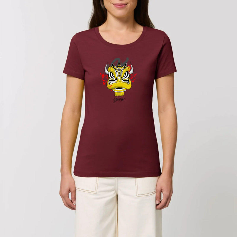 T-shirt Femme - "LION CNY" - 100% Coton BIO - Just Crafted