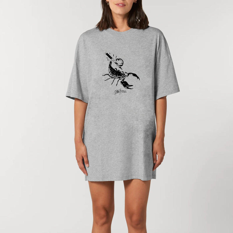 Robe T-shirt Femme - "Antidote" - 100% Coton BIO - Just Crafted