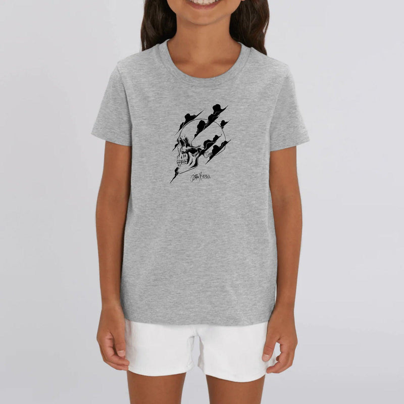 T-shirt Enfant - "Skull" - Coton bio - Just Crafted