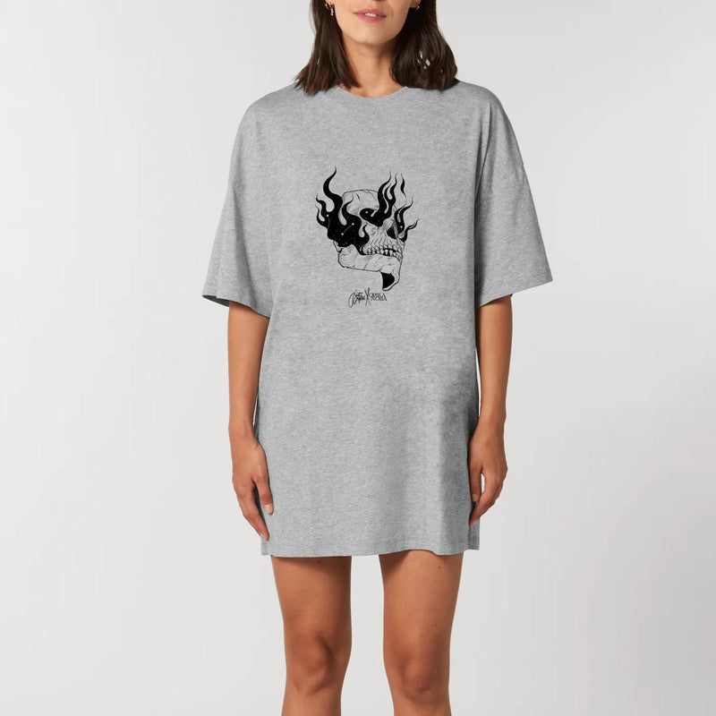 Robe T-shirt Femme - "Into the space" - 100% Coton BIO - Just Crafted