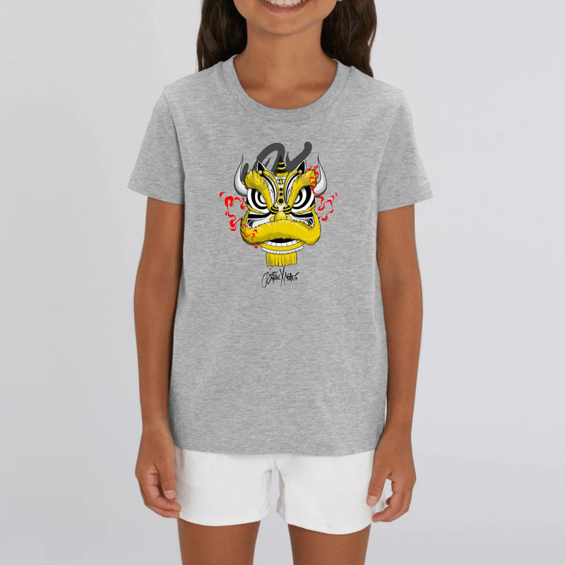T-shirt Enfant - "Lion CNY" - Coton bio - Just Crafted