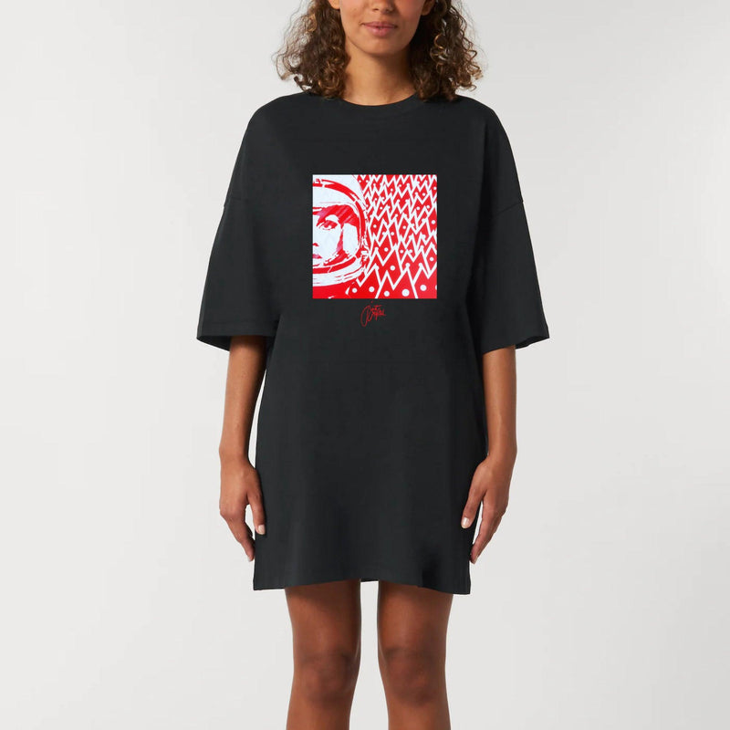 Robe T-shirt Femme - "La voyageuse M" - 100% Coton BIO - Just Crafted