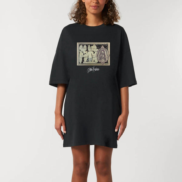 Robe T-shirt Femme - "20 Francs" - 100% Coton BIO - Just Crafted