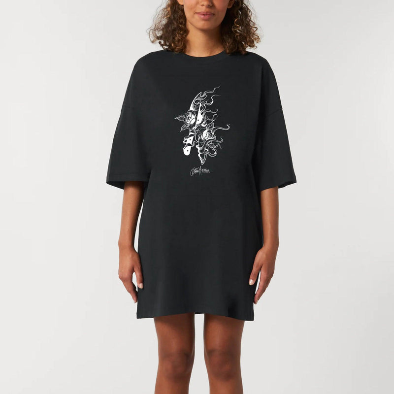 Robe T-shirt Femme - "Knives" - 100% Coton BIO - Just Crafted
