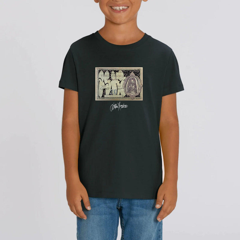 T-shirt Enfant - "20 Francs" - Coton bio - Just Crafted