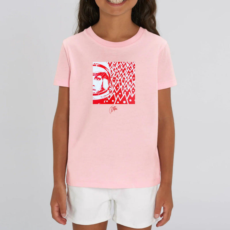 T-shirt Enfant - "La voyageuse M" - Coton bio - Just Crafted
