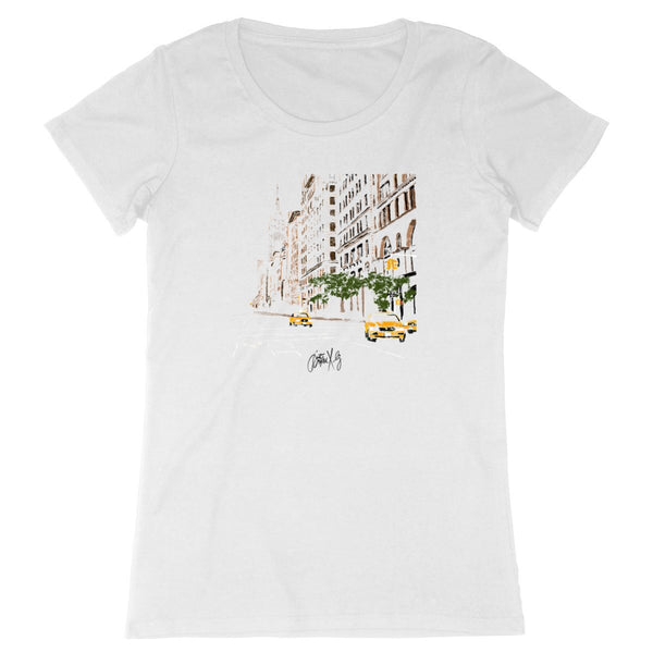 T-shirt Femme - "Yellow cab" - BIO