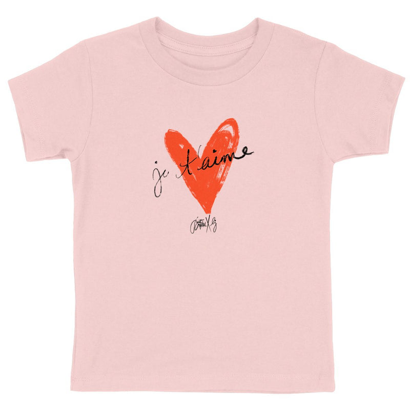 T-shirt Enfant - "Je t'aime" - Bio
